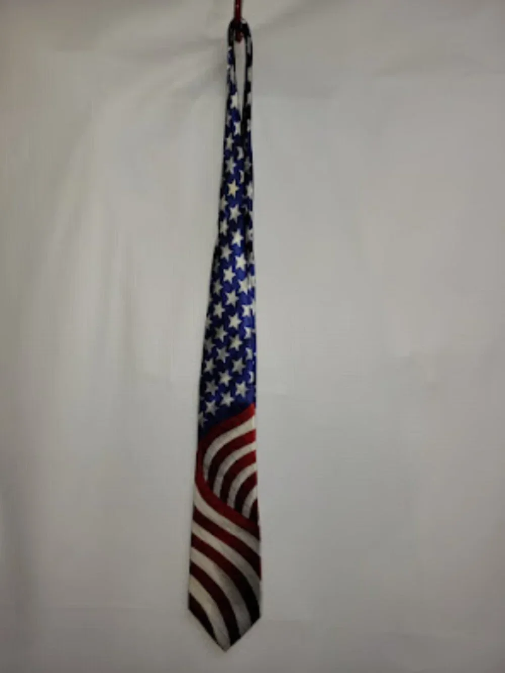 Men’s American Flag Patriotic Necktie Red White Blue Stars & Stripes